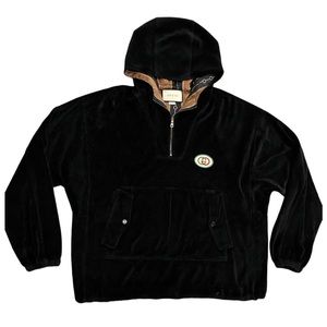 Gucci Hooded chenille jacket with patch 2019 preloved